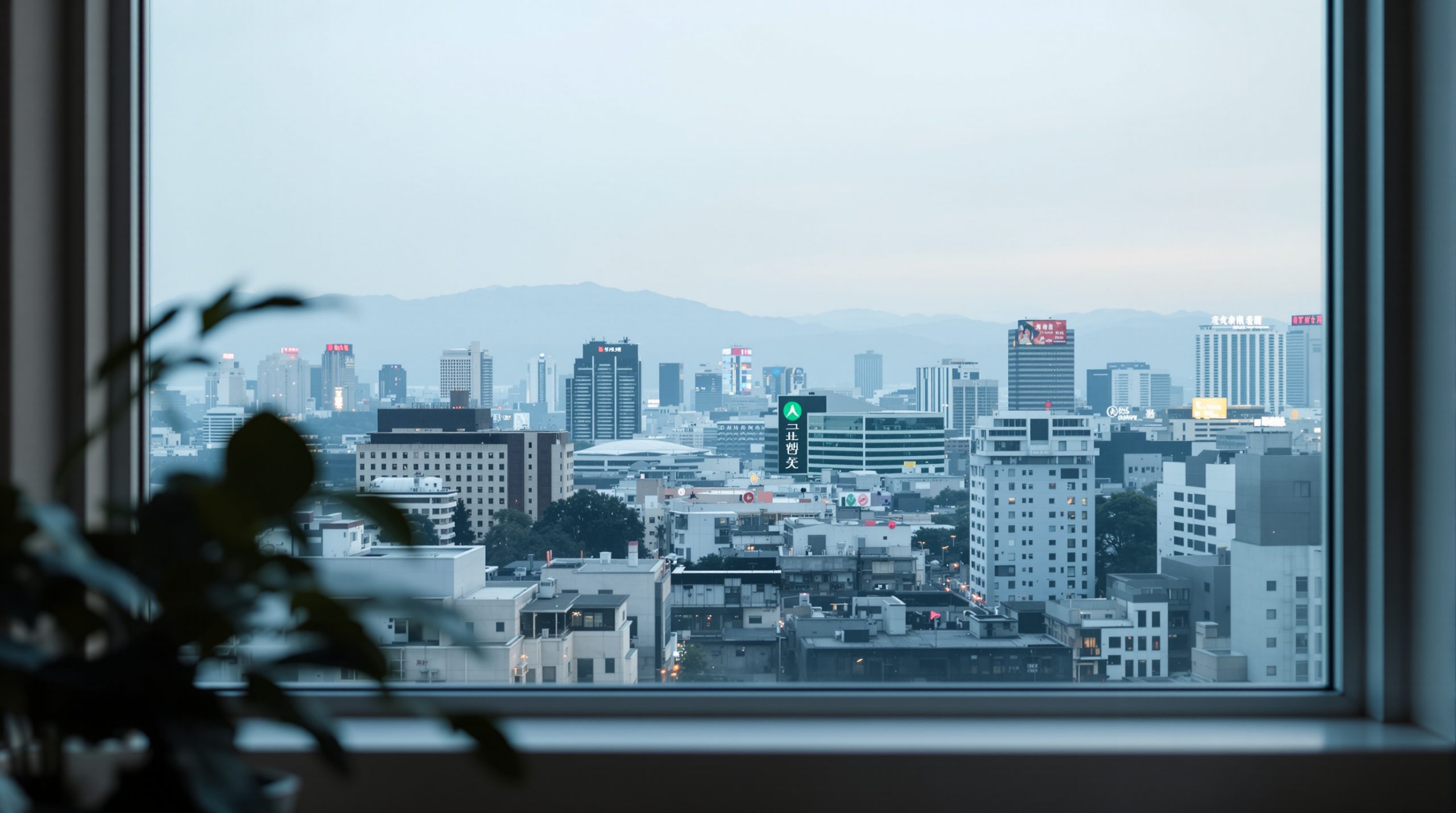 법무사 사무실 창가에서 바라본 대구 시내 풍경