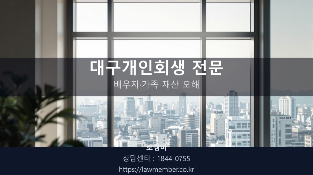 법무사 사무실 창가에서 바라본 오전의 대구 풍경
