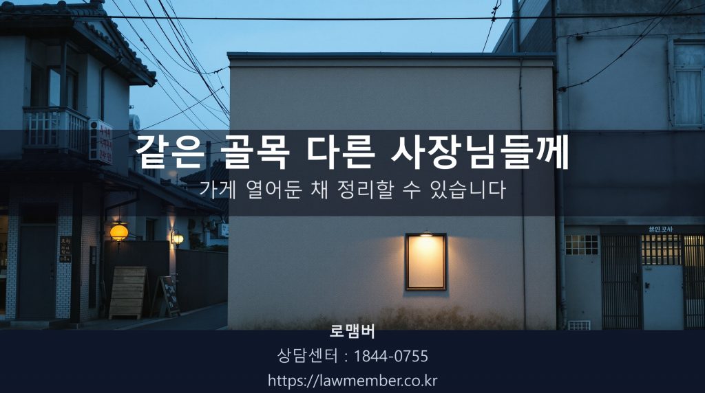 대구 봉산문화거리 골목 저녁 풍경, 작은 카페 외관 사람 없음