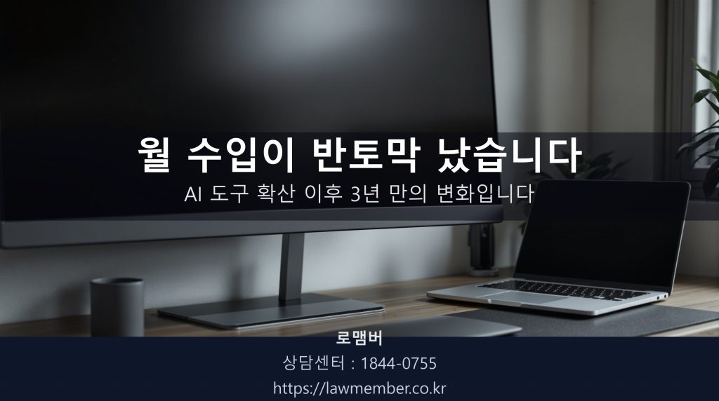 모니터 꺼진 홈오피스 책상 — 정리된 빈 작업 공간 클로즈업, 사람 없음