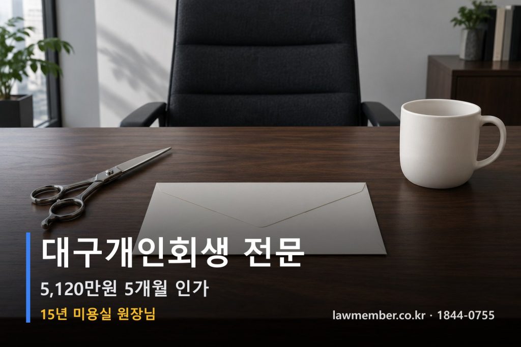 법무사 사무실 책상 위 미용 가위와 서류 정물